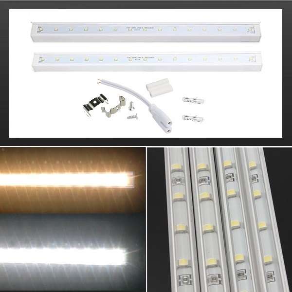 Soft Warm White LED Square Tube Lights 300mm 30cm 220V. Comes with Accessories. Collections Allowed.