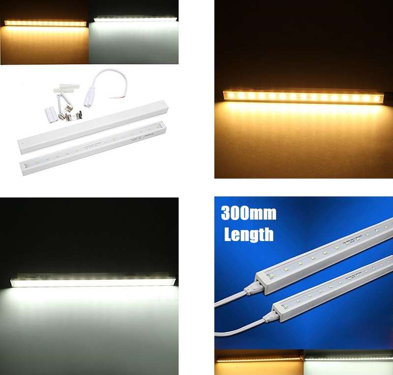 Soft Warm White LED Square Tube Lights 300mm 30cm 220V. Comes with Accessories. Collections Allowed.