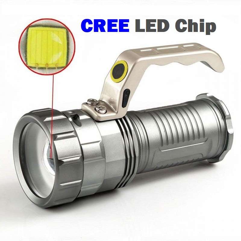 Rechargeable CREE LED High Performance Searchlight Emergency Torch. Collections Are Allowed.
