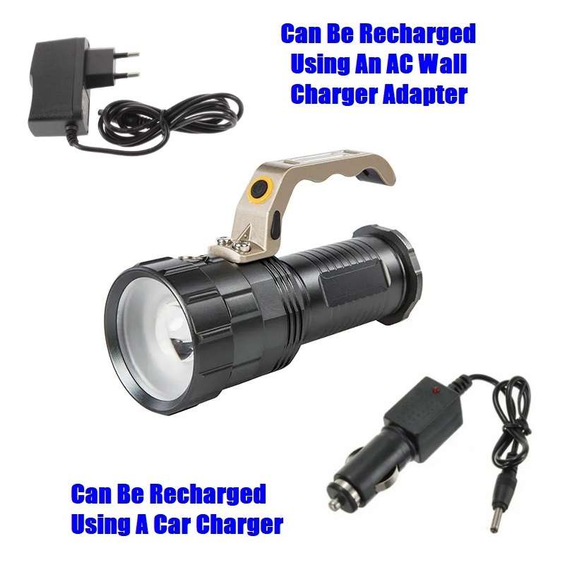 Rechargeable CREE LED High Performance Searchlight Emergency Torch. Collections Are Allowed.