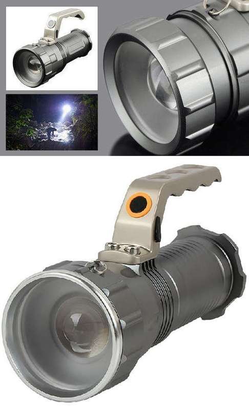 Rechargeable CREE LED High Performance Searchlight Emergency Torch. Collections Are Allowed.