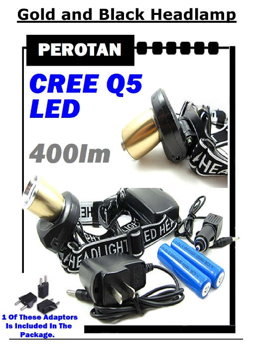 CREE Q5 LED High Performance Rechargeable Headlight Headlamp. Top Range Product. Collections Allowed