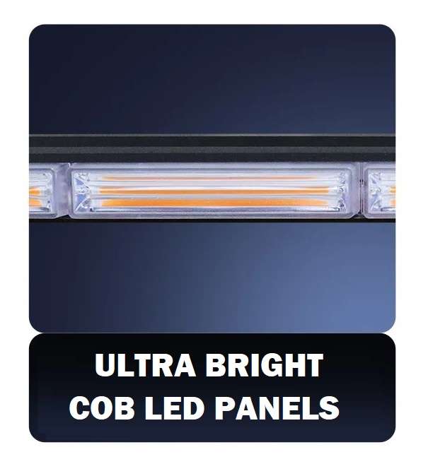 Double Side Cool White LED Strobe Flash Light Bar 900mm. Magnetic Mount. Collections Are Allowed.