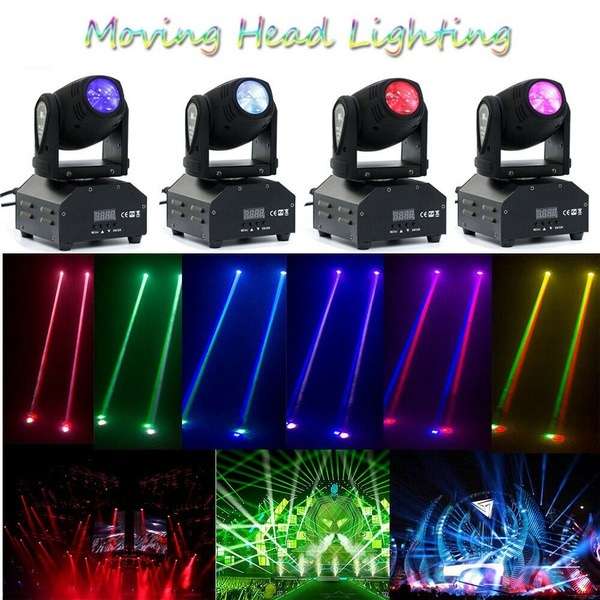 Professional Disco Moving Head Light DMX512 Stage Light, DJ Party Light. Collections Are Allowed.