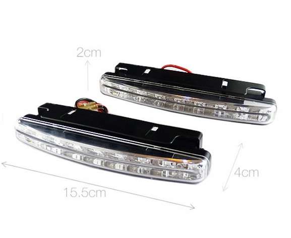 LED DayTime Running Lights For Vehicles.  LED DTRL Cool White 9 ~ 32V. Collections Are Allowed.