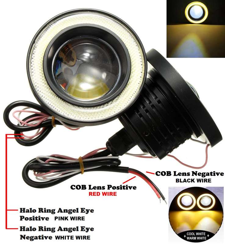 Fog Angel Eyes DayTime Running Lights Premium Quality COB LED Technology. Collections Are Allowed.