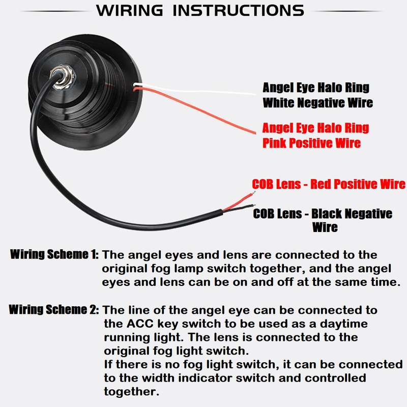 Fog Angel Eyes DayTime Running Lights Premium Quality COB LED Technology. Collections Are Allowed.