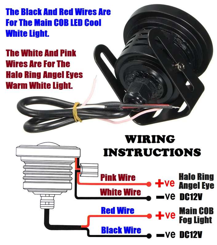 Fog Angel Eyes DayTime Running Lights Premium Quality COB LED Technology. Collections Are Allowed.