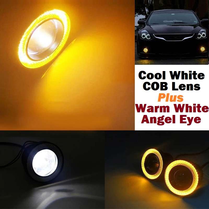 Fog Angel Eyes DayTime Running Lights Premium Quality COB LED Technology. Collections Are Allowed.