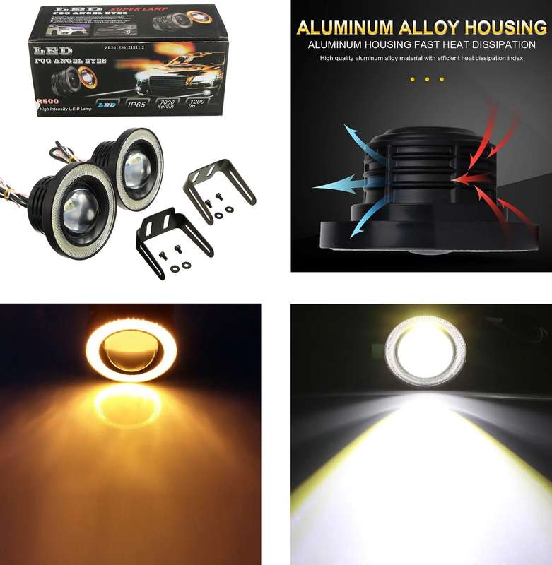 Fog Angel Eyes DayTime Running Lights Premium Quality COB LED Technology. Collections Are Allowed.