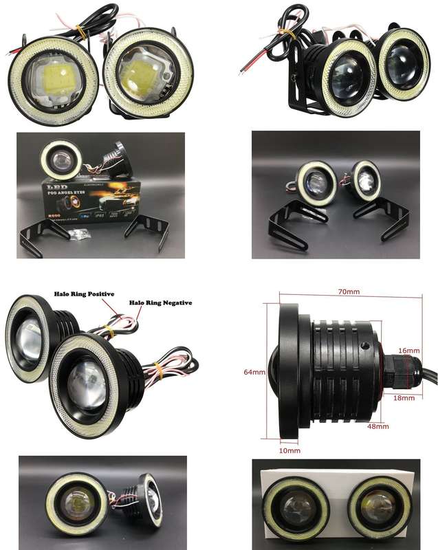 Fog Angel Eyes DayTime Running Lights Premium Quality COB LED Technology. Collections Are Allowed.