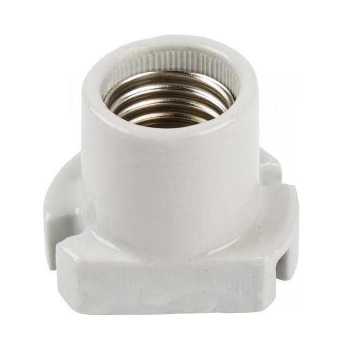 E27 Screw Cap Ceramic Porcelain Lamp Bulb Skirted Socket Holder Fitting Base. Collections Allowed.
