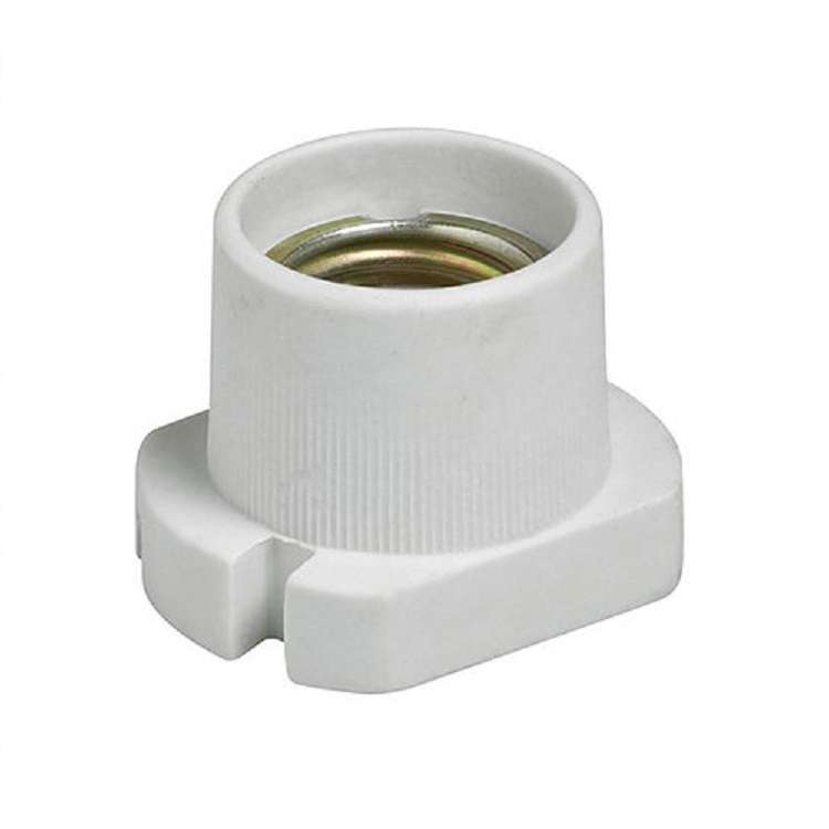 E27 Screw Cap Ceramic Porcelain Lamp Bulb Skirted Socket Holder Fitting Base. Collections Allowed.