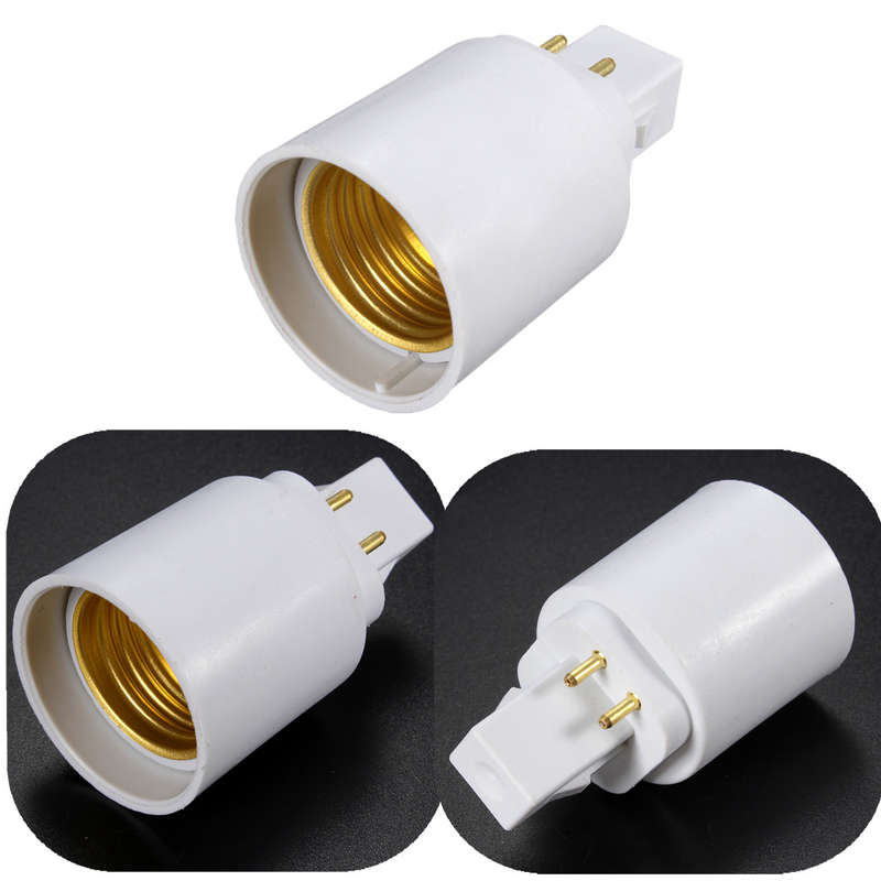 G24 Male To E27 Female Socket Base Light Bulb Lamp Adapter Converter Holder. Collections Allowed