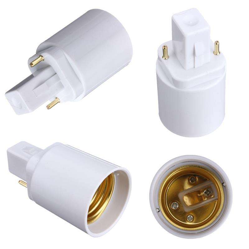 G24 Male To E27 Female Socket Base Light Bulb Lamp Adapter Converter Holder. Collections Allowed