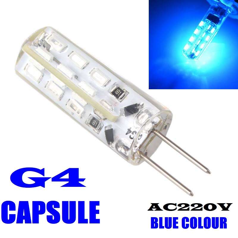 G4 SMD LED Light Bulbs AC220V Blue G4 LED 3W Corn Design Capsules Lamps Globes. Collections Allowed.