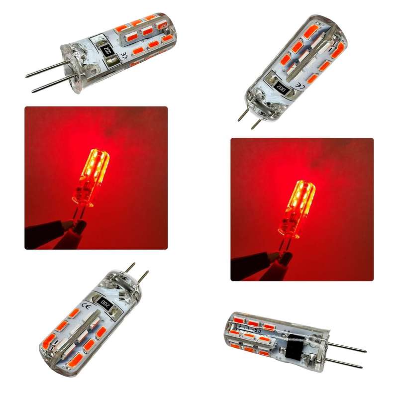 Corn Design G4 SMD LED Capsules, Lamps, Globes. Red G4 LED AC220V Light Bulbs. Collections Allowed.