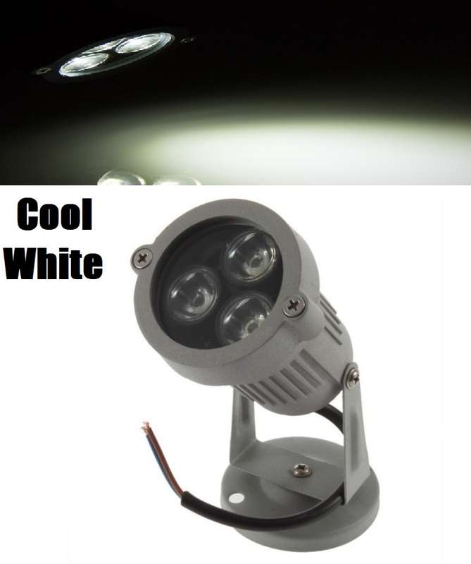 LED Spot Lights: Outdoor Garden / Landscape Cool White Spotlights. AC220V. Collections Are Allowed.