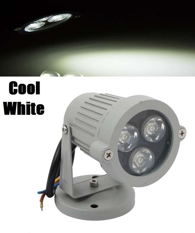 LED Spot Lights: Outdoor Garden / Landscape Cool White Spotlights. AC220V. Collections Are Allowed.