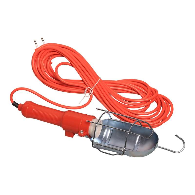 Portable Electric Hand Held Heavy Duty Lamp with Extension Cable plus LED Bulb. Collections Allowed.