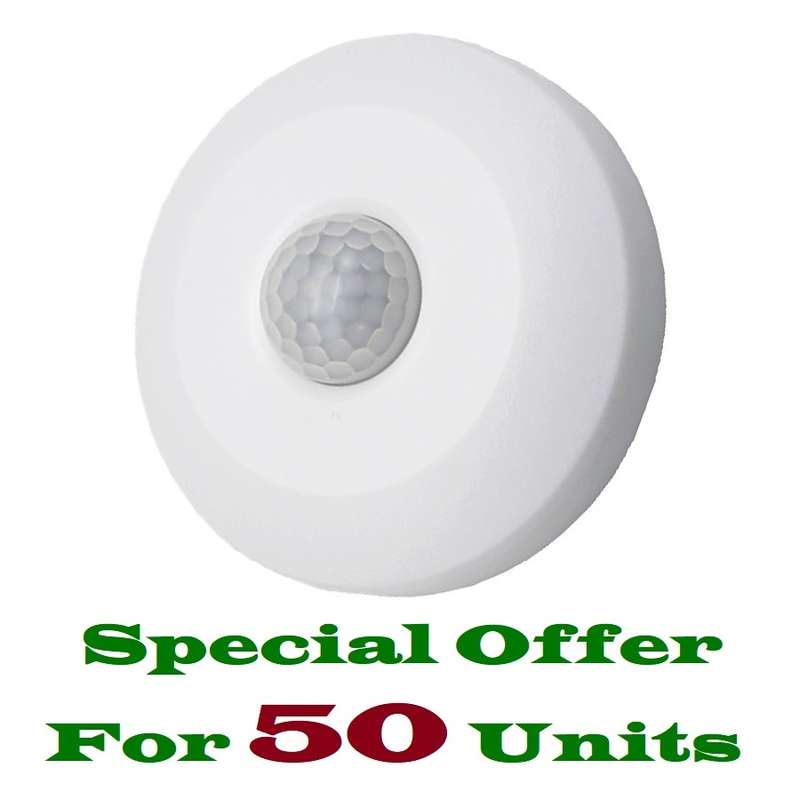 50 Units Of Infrared Motion Sensor Switch PIR 360° Detection Range, AC220~240V. Collections Allowed.