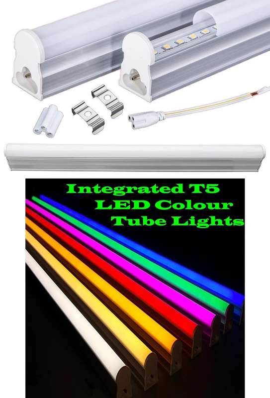 2ft 600mm 60cm T5 Integrated LED Tube Lights, Complete With Brackets & Fittings. Collections Allowed