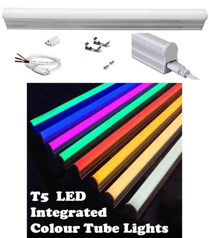 2ft 600mm 60cm T5 Integrated LED Tube Lights, Complete With Brackets & Fittings. Collections Allowed