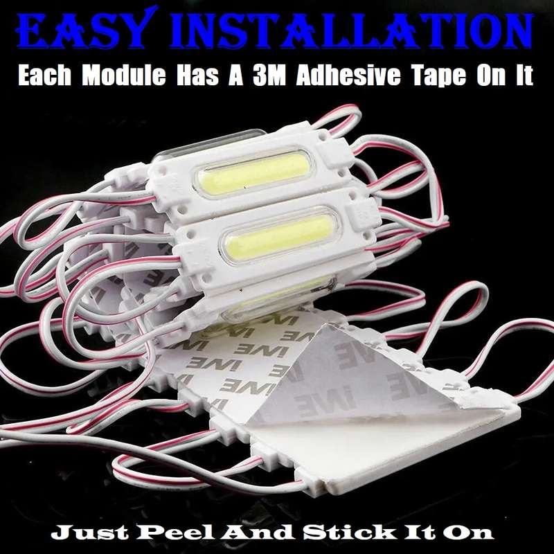 Giant Cool White COB LED Light Modules. Waterproof Injection Moulded with Lens. Collections Allowed.