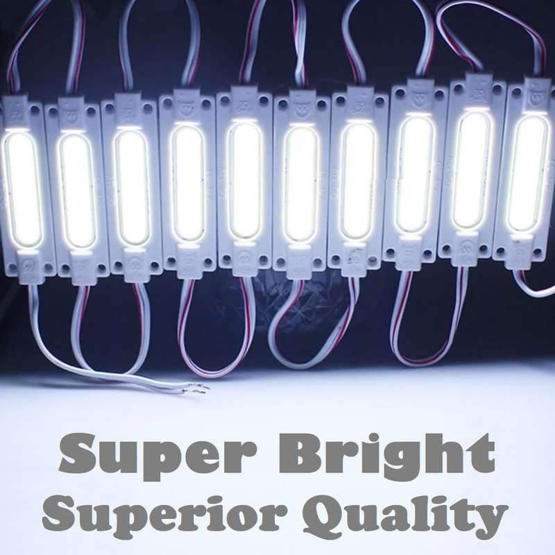 Giant Cool White COB LED Light Modules. Waterproof Injection Moulded with Lens. Collections Allowed.