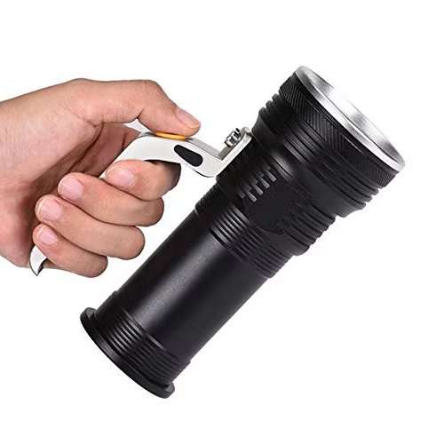 Multifunctional Rechargeable LED High Power Searchlight Emergency Torch. Collections Are Allowed.