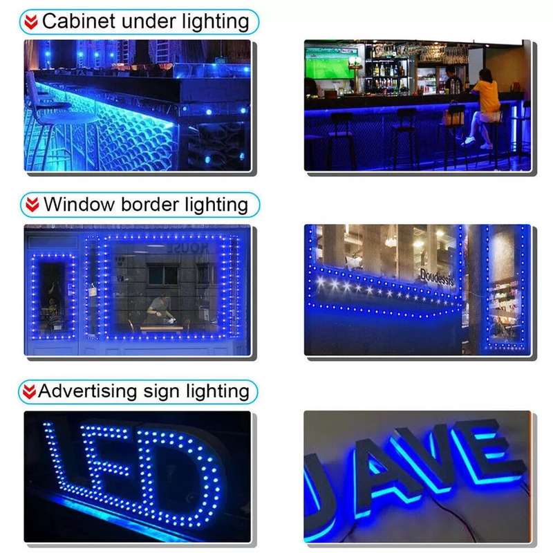 LED Light Modules: Waterproof Injection Moulded with Lens in Blue Light Colour. Collections Allowed.
