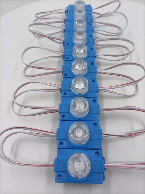 LED Light Modules: Waterproof Injection Moulded with Lens in Blue Light Colour. Collections Allowed.