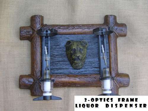 Liquor Dispensers: Leopard Head with 2 Optics and Brackets Kits. New Products. Collections Allowed.