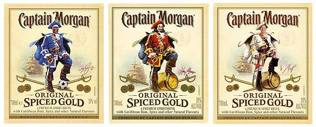 Large Barrel End Liquor Dispensers Captain Morgan Premium Rum with 2 Optic Sets. Collections Allowed