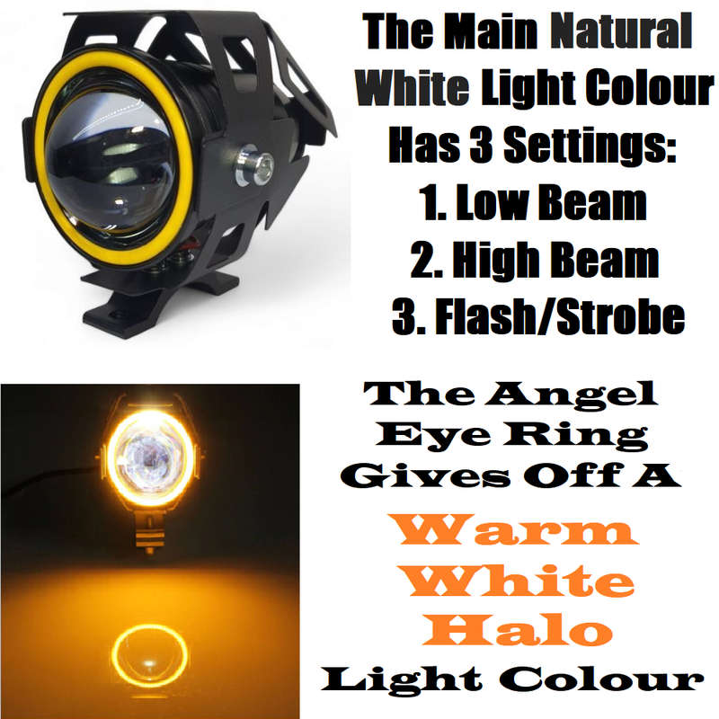 LED Angel Eye Spotlights, Devil Eye Universal Auxiliary Halo Ring Spotlights. Collections Allowed.