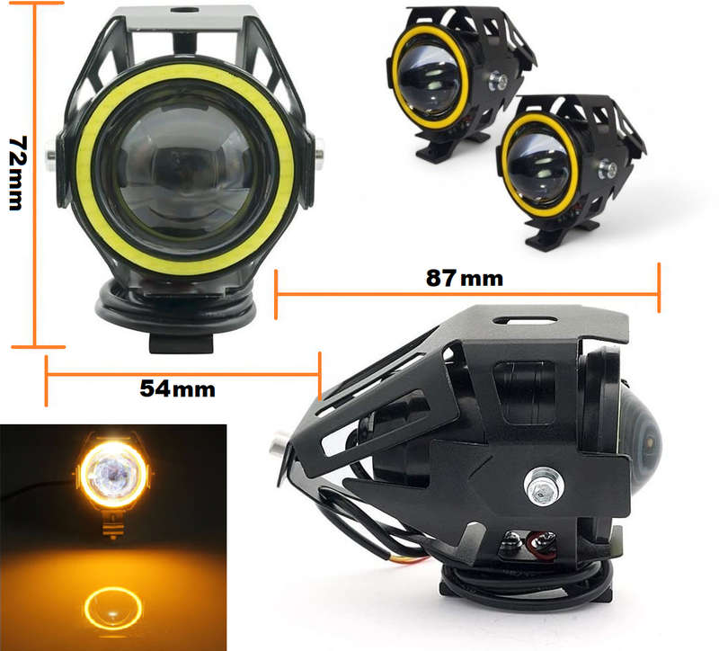 LED Angel Eye Spotlights, Devil Eye Universal Auxiliary Halo Ring Spotlights. Collections Allowed.