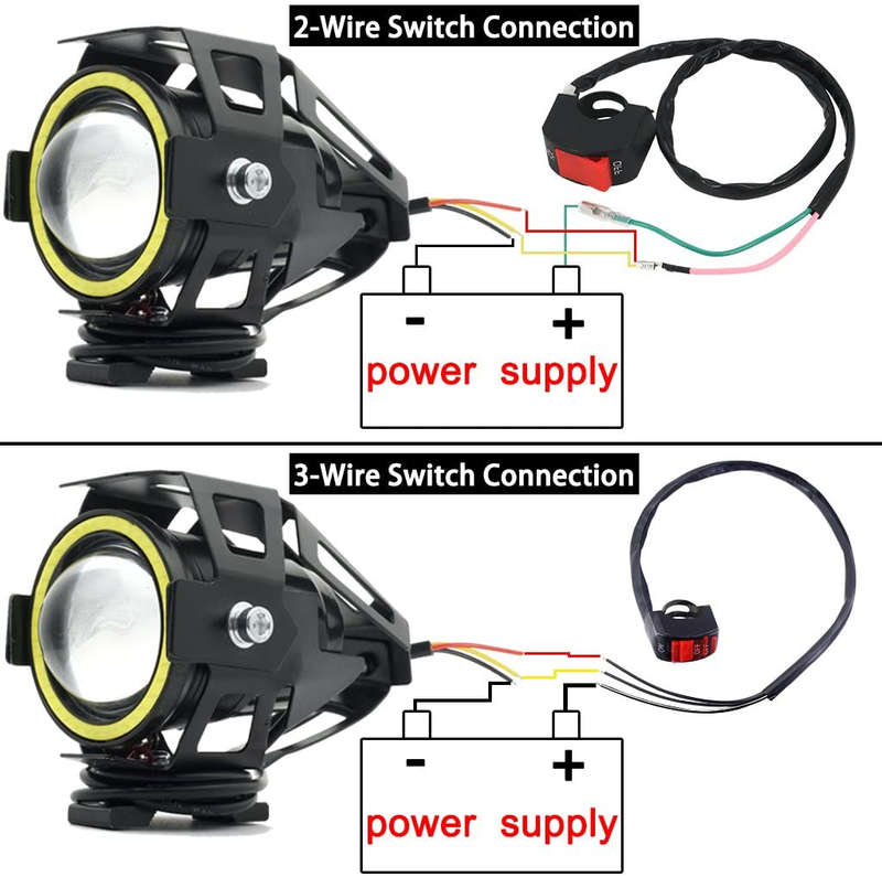 LED Angel Eye Spotlights, Devil Eye Universal Auxiliary Halo Ring Spotlights. Collections Allowed.