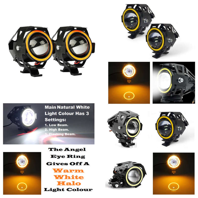 LED Angel Eye Spotlights, Devil Eye Universal Auxiliary Halo Ring Spotlights. Collections Allowed.
