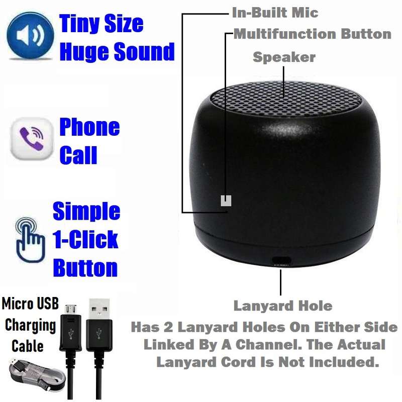 Nano Rechargeable Portable Wireless (Bluetooth) Speaker. Mini Portable Wireless. Collections Allowed