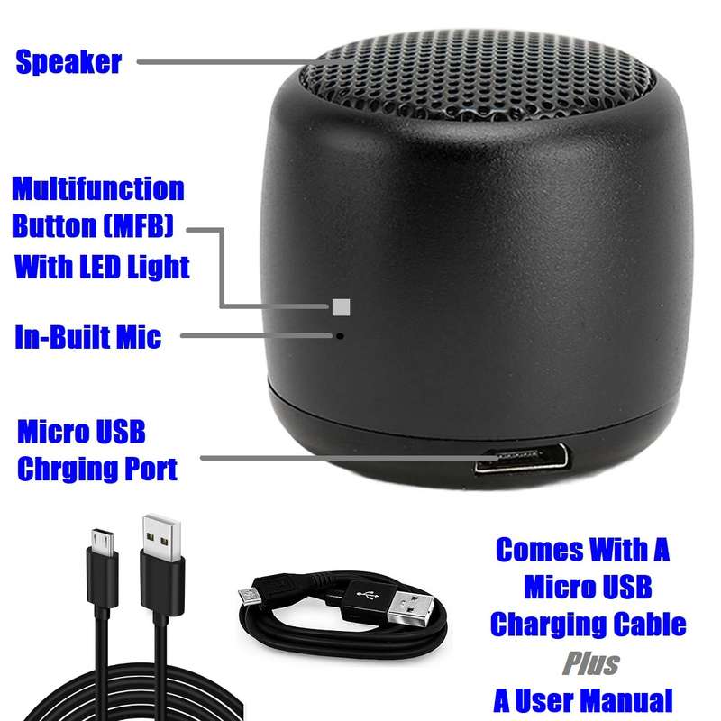 Nano Rechargeable Portable Wireless (Bluetooth) Speaker. Mini Portable Wireless. Collections Allowed