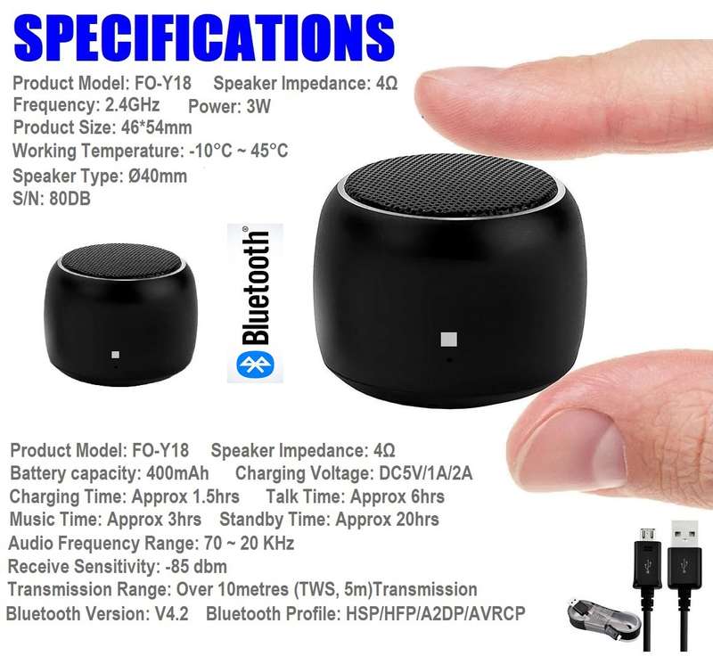 Nano Rechargeable Portable Wireless (Bluetooth) Speaker. Mini Portable Wireless. Collections Allowed