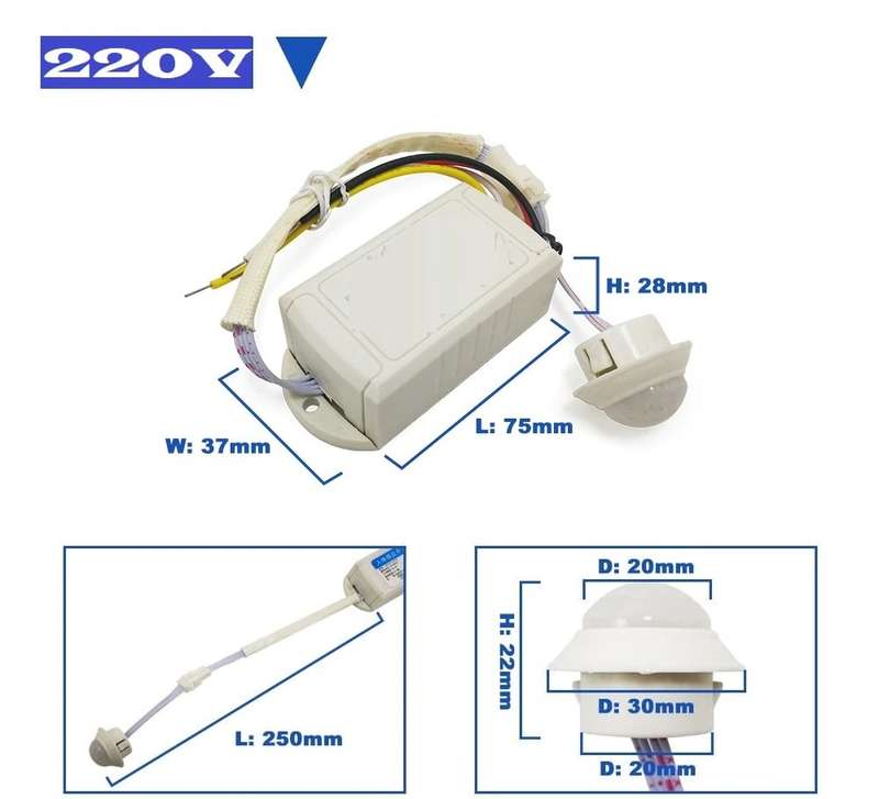10 Packs Of Infrared 360° PIR Motion Sensor Switch Module for Automation Systems Collections Allowed