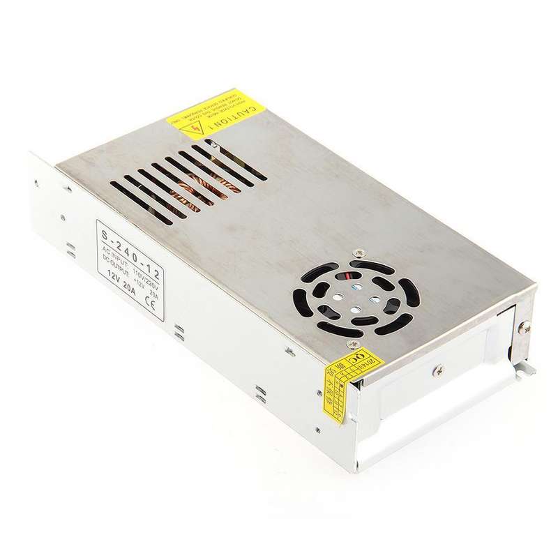 20A 12V 240W Universal ACDC Transformer, Ventilated Switching Power Supply Unit. Collections Allowed