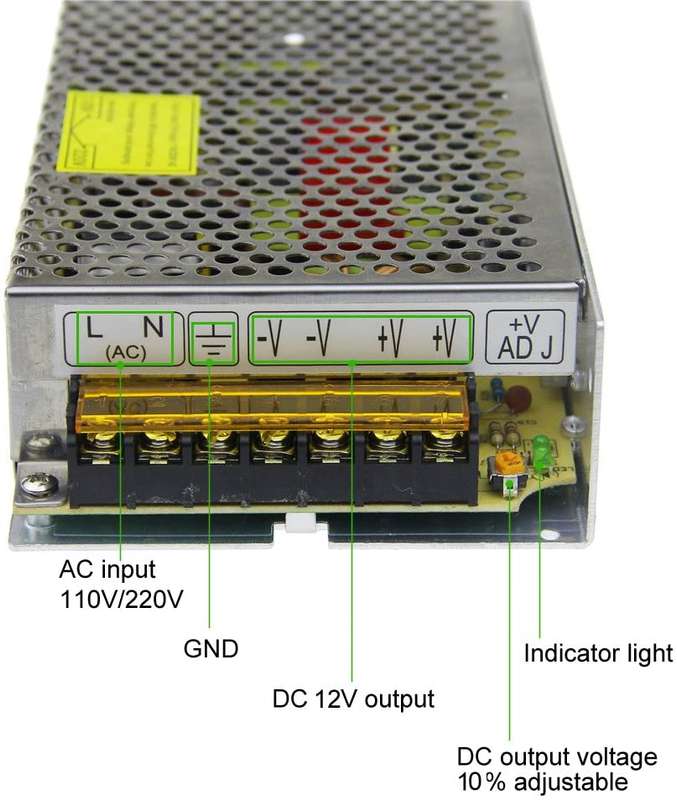 20A 12V 240W Universal ACDC Transformer, Ventilated Switching Power Supply Unit. Collections Allowed