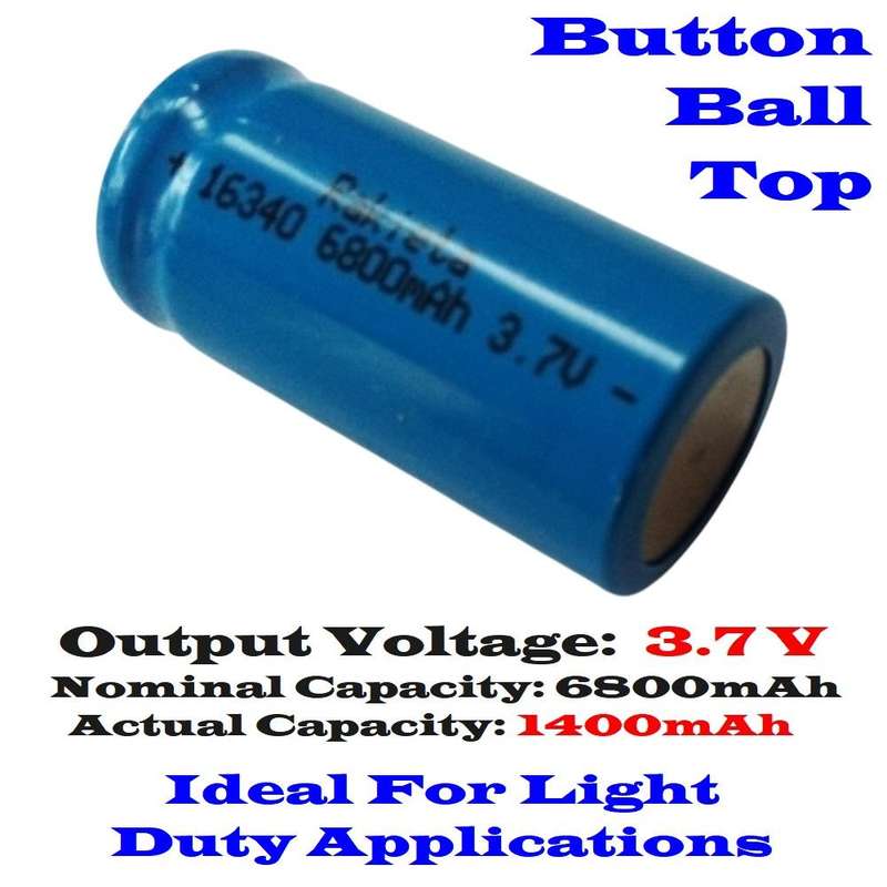 Set Of 2 Rechargeable 16340 CR123A 3.7V Lithium-ion Batteries/Cells. Brand New. Collections Allowed.