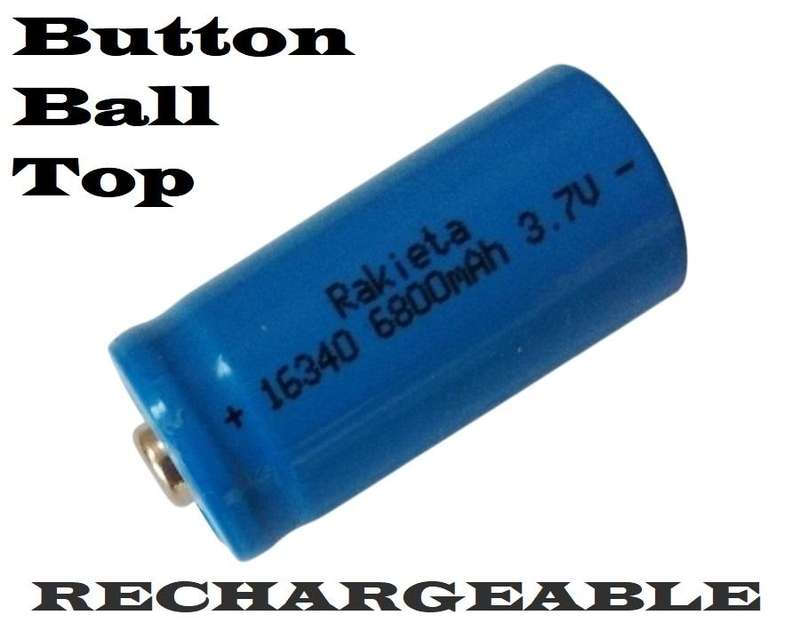 Set Of 2 Rechargeable 16340 CR123A 3.7V Lithium-ion Batteries/Cells. Brand New. Collections Allowed.