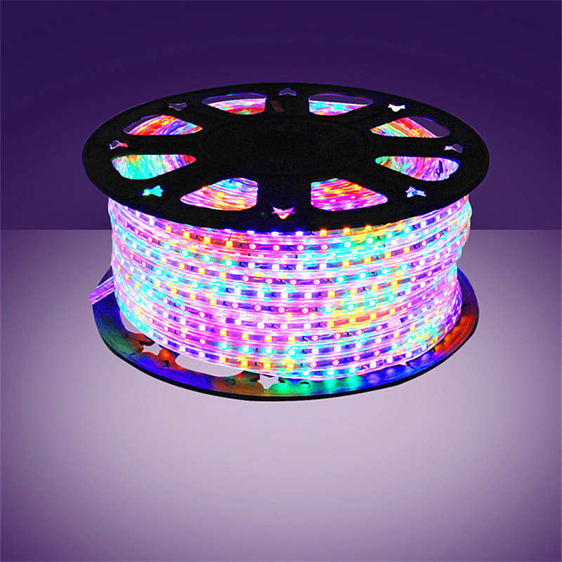 100m MultiColour LED RGB Strip Rope 2-Pin Light 220V + Connector Plug + End Cap. Collections Allowed