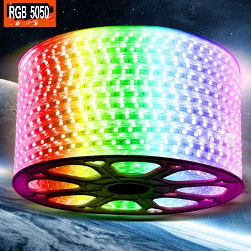 100m MultiColour LED RGB Strip Rope 2-Pin Light 220V + Connector Plug + End Cap. Collections Allowed