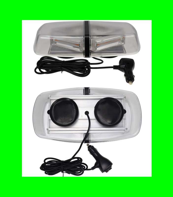 Green High Intensity COB LED Strobe Flash Magnetic Vehicle Roof Top Light Bar. Collections Allowed.