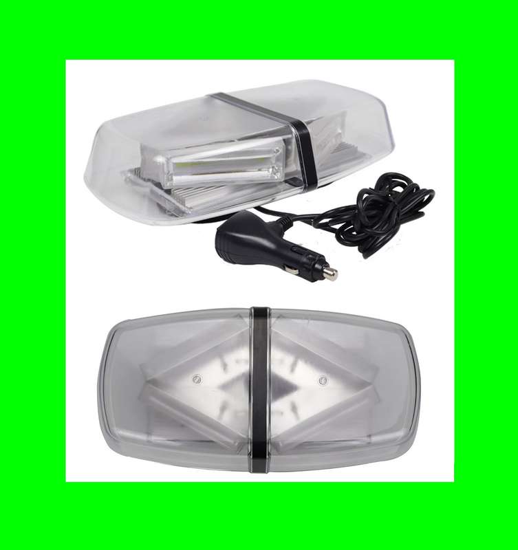 Green High Intensity COB LED Strobe Flash Magnetic Vehicle Roof Top Light Bar. Collections Allowed.